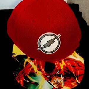 DC Comics The Flash Trucker Hat Adjustable Red